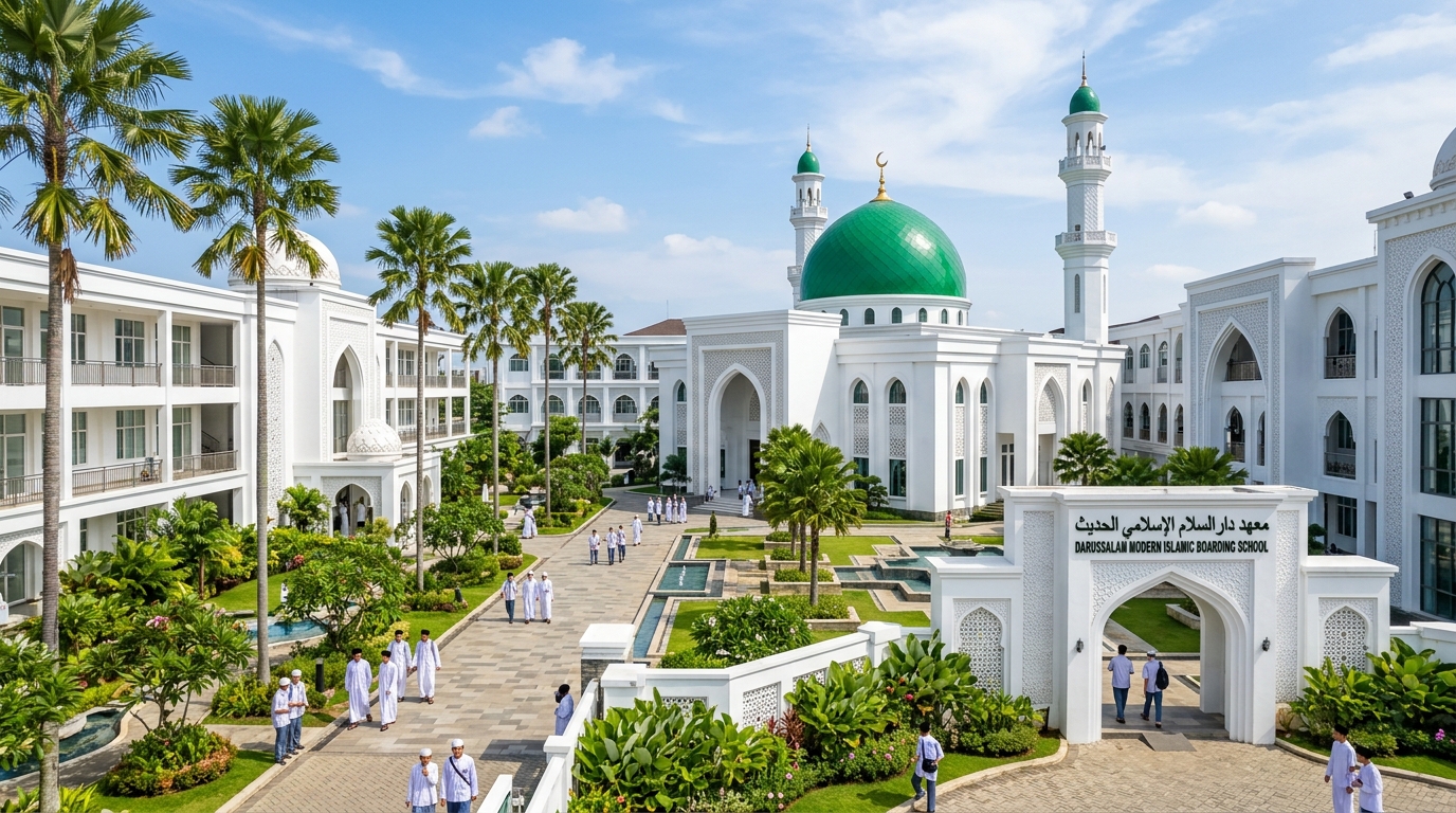 Gedung Kampus Modern Pondok Pesantren Al-Mubarok